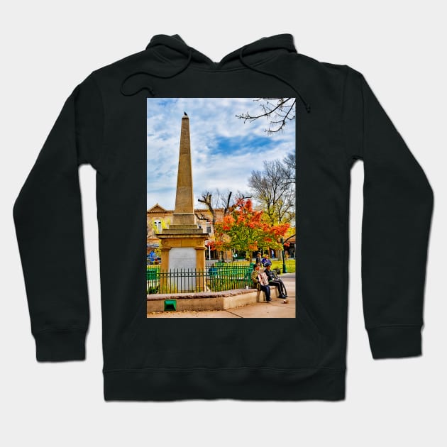 Santa Fe Obelisk a Pigeon and an Accordian Player Hoodie by bobmeyers